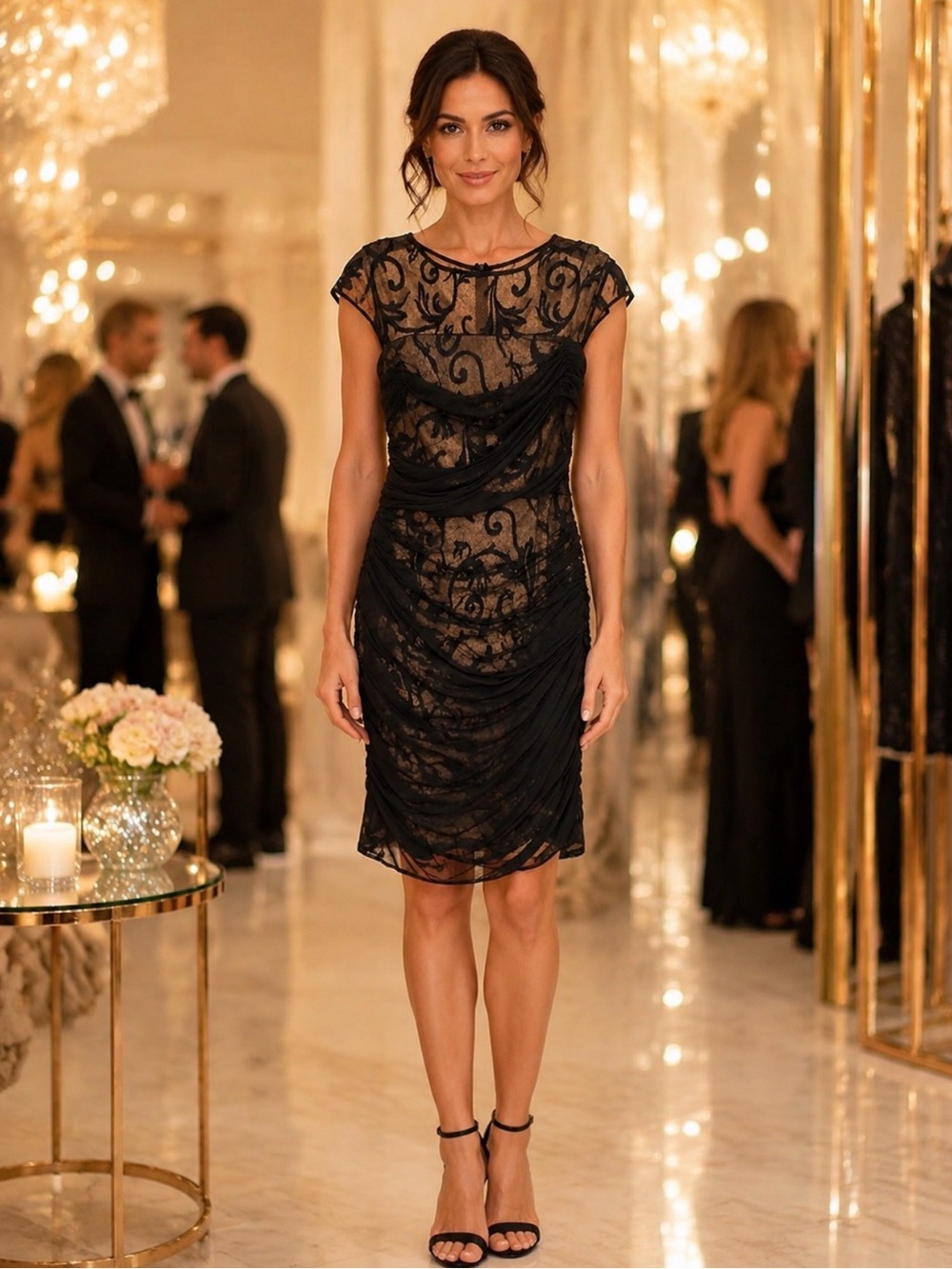 Tadashi Shoji size 4 black dress